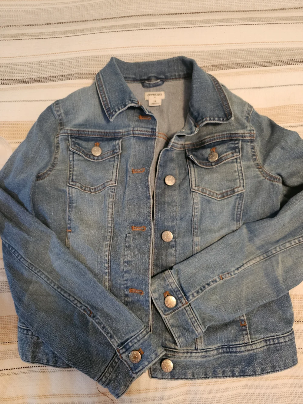 Crewcuts Girls Light Wash Denim Jacket